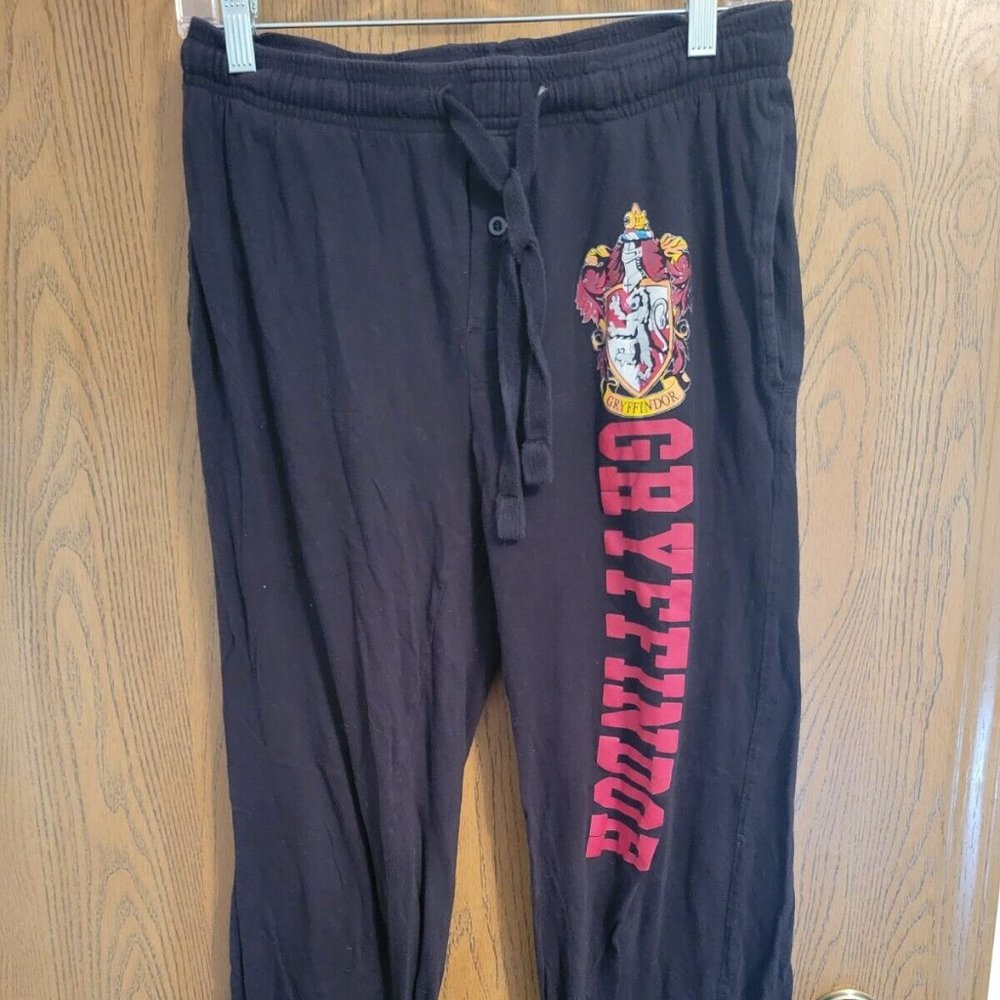 Harry Potter Gryffindor Pants S Mens Pajama Sleepwear Drawstring Cotton Blend